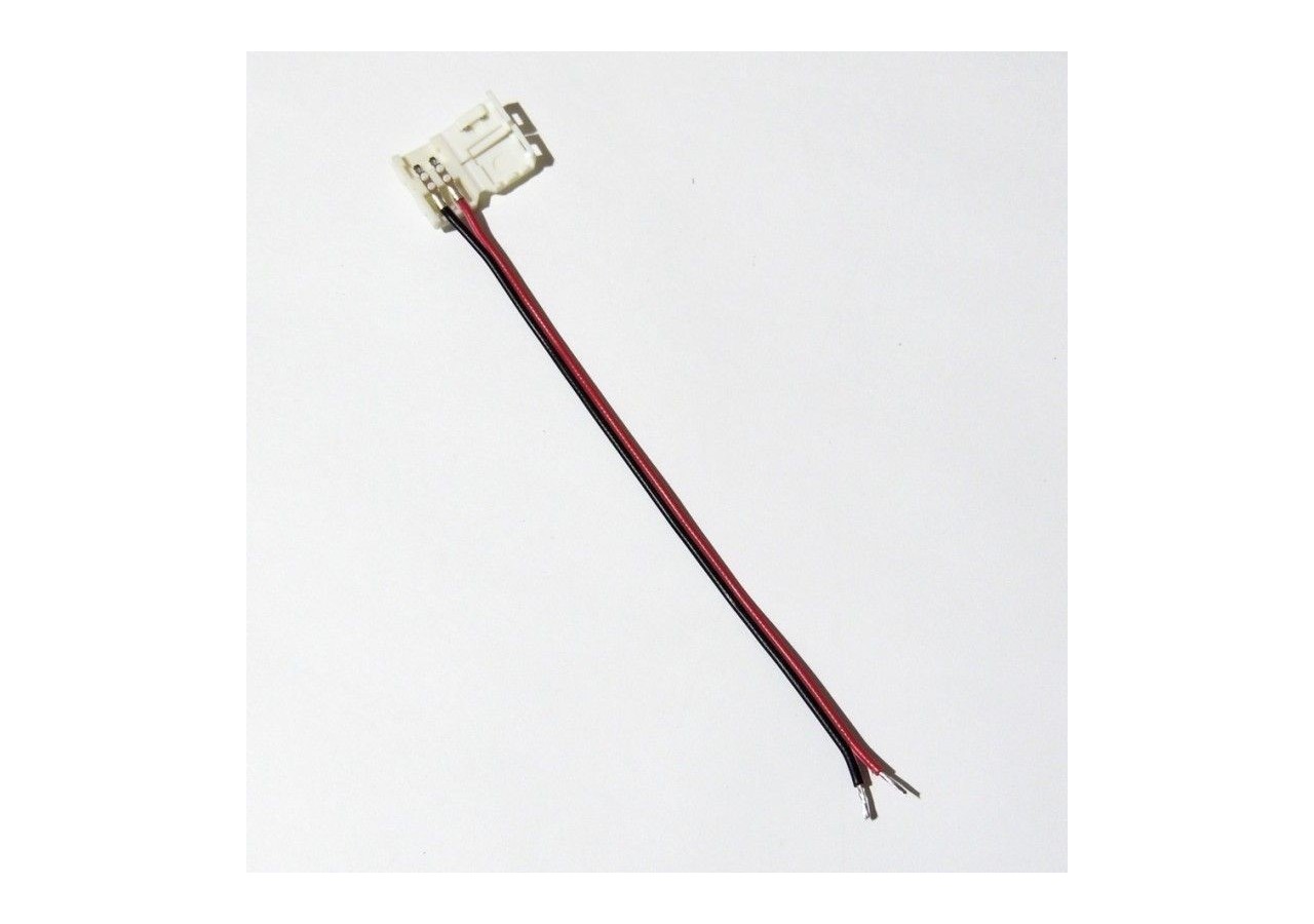 Connecteur ruban LED 8mm monocolore vers alimentation avec câble de 15cm - B1683 - Barcelona LED