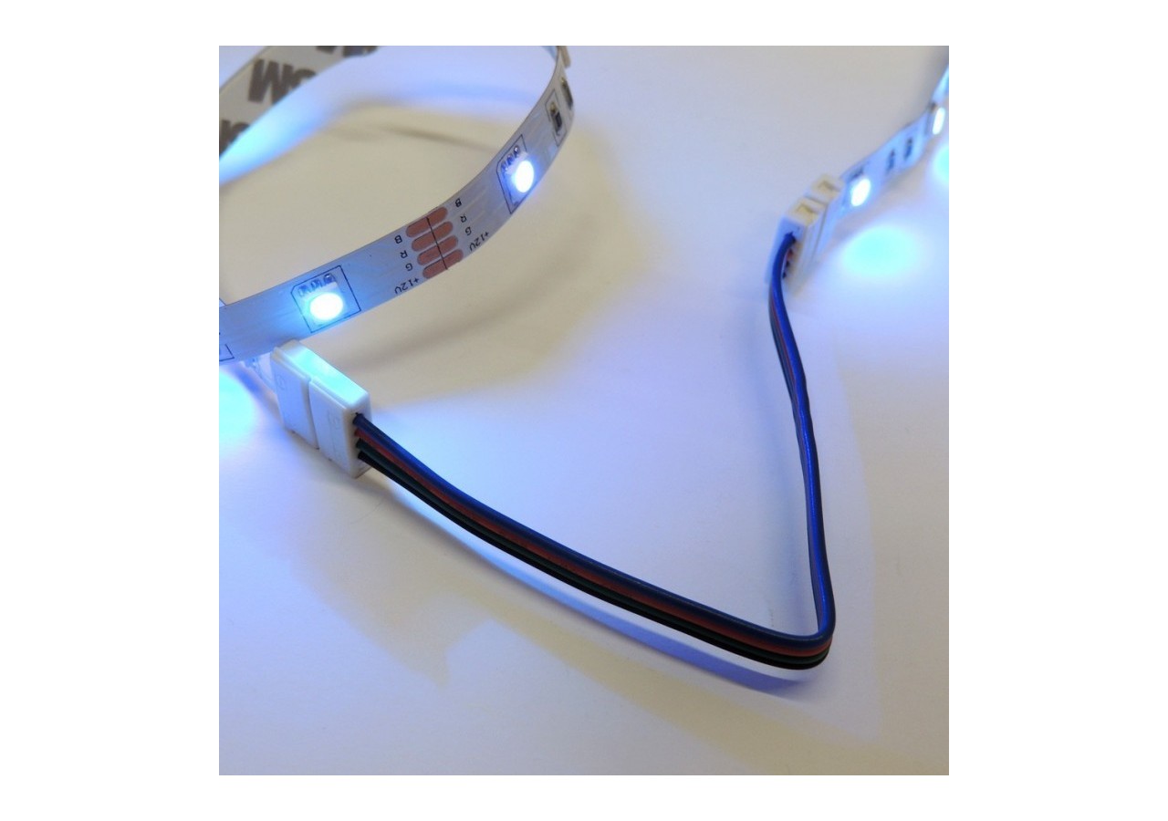 Connecteur ruban à ruban LED 10mm RGB avec câble - B1688 - Barcelona LED