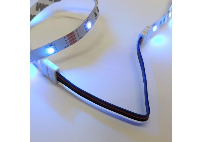 Connecteur ruban à ruban LED 10mm RGB avec câble - B1688 - Barcelona LED Connecteur ruban à ruban LED 10mm RGB avec câble - B1688 - Barcelona LED