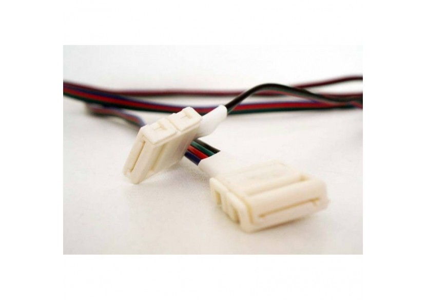 Connecteur ruban à ruban LED 10mm RGB avec câble - B1688 - Barcelona LED Connecteur ruban à ruban LED 10mm RGB avec câble - B1688 - Barcelona LED