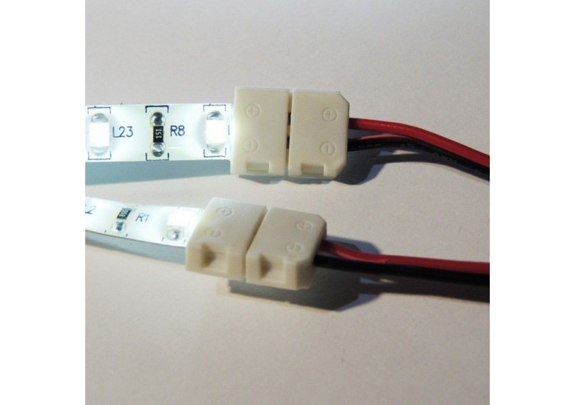 Connecteur ruban à ruban LED 8mm avec câble - B1680 - Barcelona LED Connecteur ruban à ruban LED 8mm avec câble - B1680 - Barcelona LED