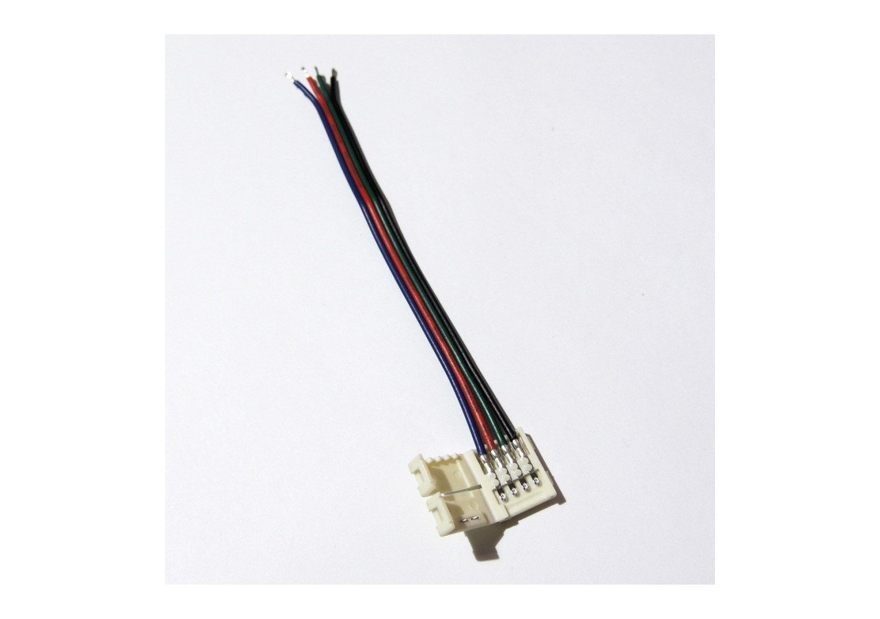 Connecteur ruban LED RGB 10mmavec câble - B1690 - Barcelona LED