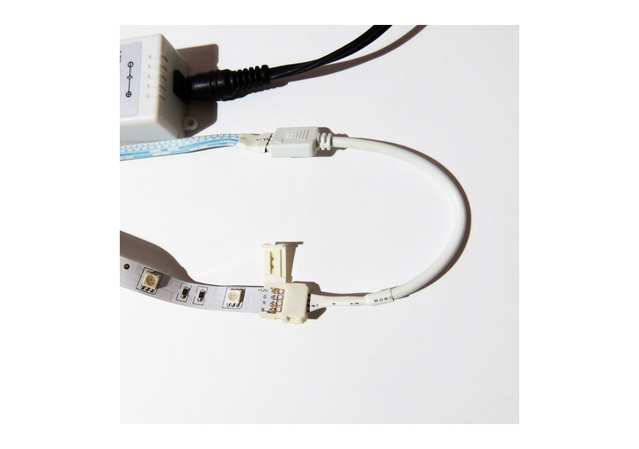 Connecteur ruban LED RGB 10mm pour contrôleur 4 broches - B1682 - Barcelona LED