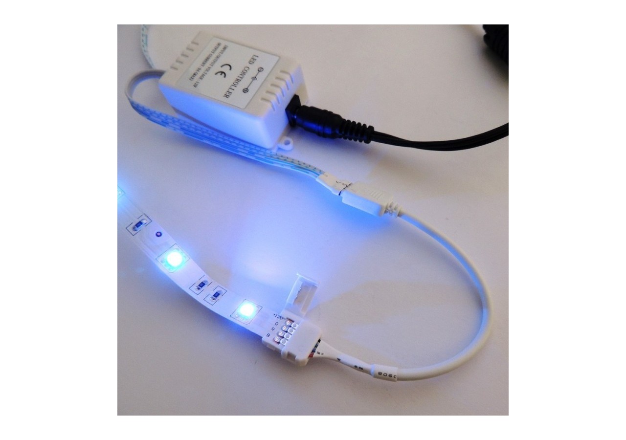 Connecteur ruban LED RGB 10mm pour contrôleur 4 broches - B1682 - Barcelona LED