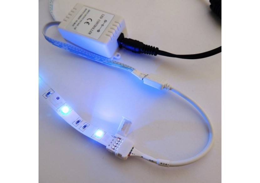 Connecteur ruban LED RGB 10mm pour contrôleur 4 broches - B1682 - Barcelona LED Connecteur ruban LED RGB 10mm pour contrôleur 4 broches - B1682 - Barcelona LED