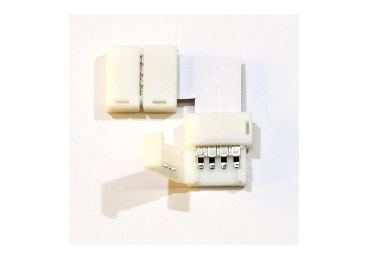 Connecteur d'angle 90 degrés pour ruban LED RGB 10mm - B1698 - Barcelona LED