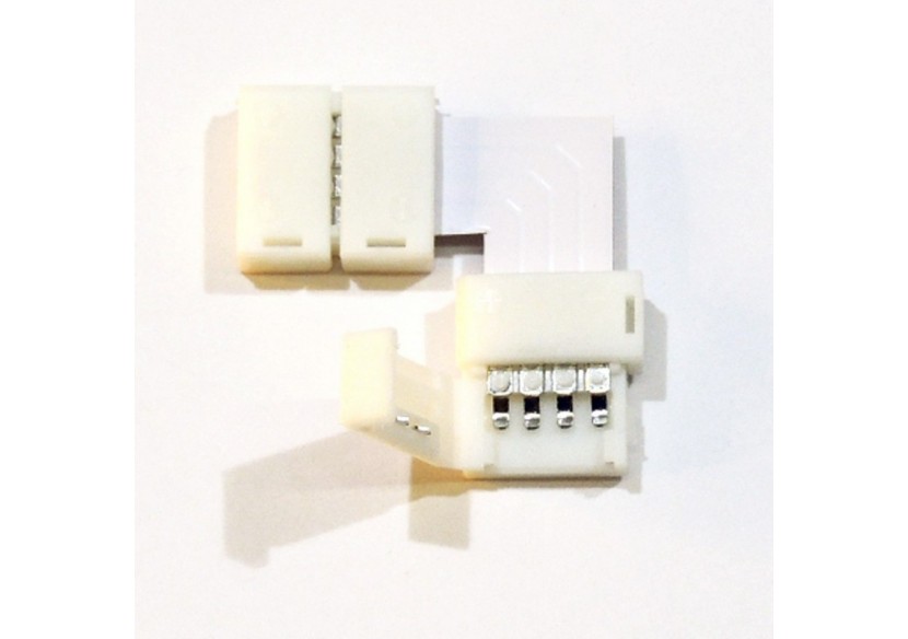 Connecteur d'angle 90 degrés pour ruban LED RGB 10mm - B1698 - Barcelona LED Connecteur d'angle 90 degrés pour ruban LED RGB 10mm - B1698 - Barcelona LED