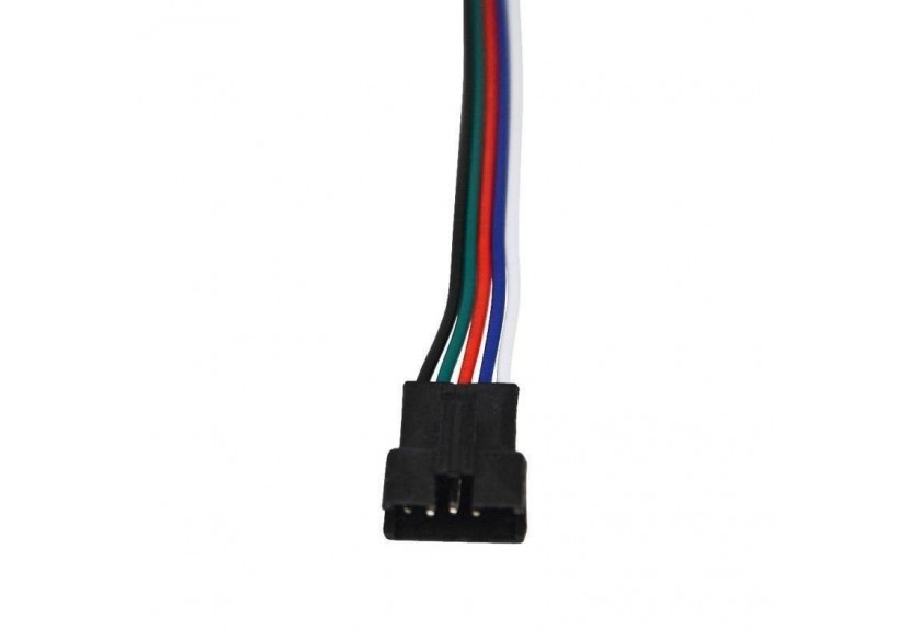 Connecteur femelle pour ruban LED RGBW IP20 avec câble - B1676H-RGBW - Barcelona LED Connecteur femelle pour ruban LED RGBW IP20 avec câble - B1676H-RGBW - Barcelona LED