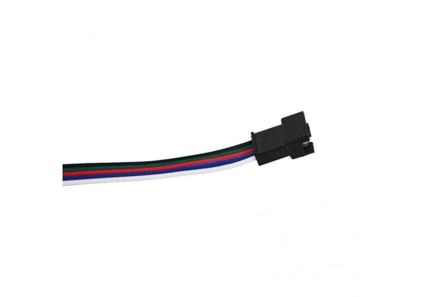 Connecteur femelle pour ruban LED RGBW IP20 avec câble - B1676H-RGBW - Barcelona LED Connecteur femelle pour ruban LED RGBW IP20 avec câble - B1676H-RGBW - Barcelona LED