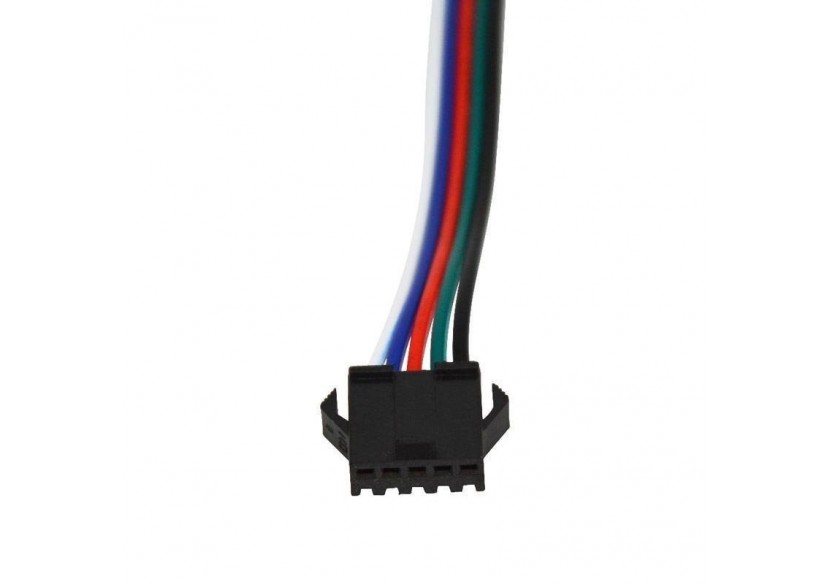 Connecteur mâle pour ruban LED RGBW IP20 avec câble - B1676M-RGBW - Barcelona LED Connecteur mâle pour ruban LED RGBW IP20 avec câble - B1676M-RGBW - Barcelona LED
