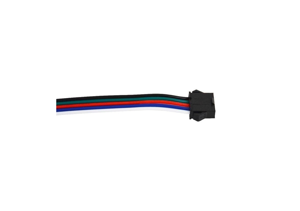 Connecteur mâle pour ruban LED RGBW IP20 avec câble - B1676M-RGBW - Barcelona LED