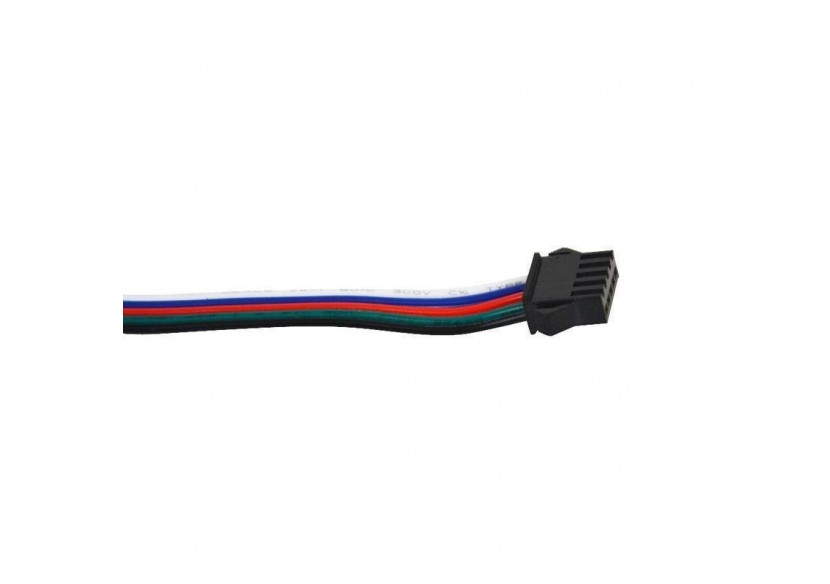 Connecteur mâle pour ruban LED RGBW IP20 avec câble - B1676M-RGBW - Barcelona LED Connecteur mâle pour ruban LED RGBW IP20 avec câble - B1676M-RGBW - Barcelona LED