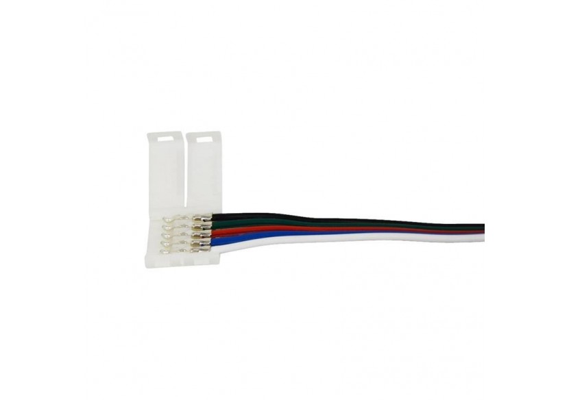 Connecteur rapide pour ruban LED RGBW 12mm avec câble - B1688-RGBW - Barcelona LED Connecteur rapide pour ruban LED RGBW 12mm avec câble - B1688-RGBW - Barcelona LED