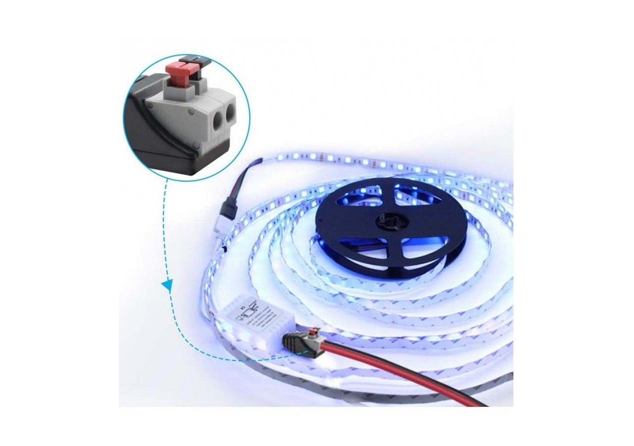 Connecteur jack RCA mâle pour ruban LED - B1695-2-M - Barcelona LED