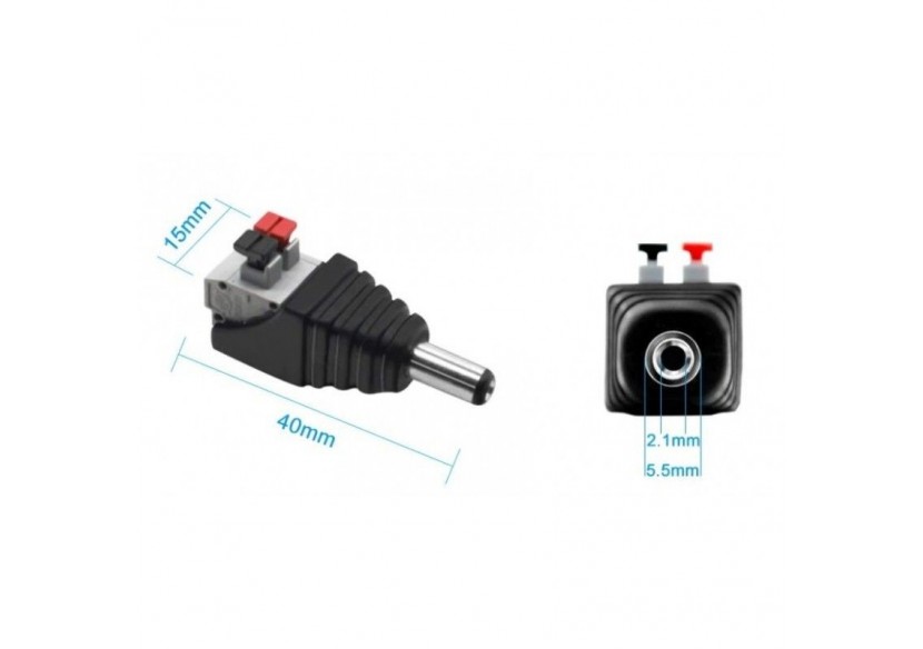 Connecteur jack RCA mâle pour ruban LED - B1695-2-M - Barcelona LED Connecteur jack RCA mâle pour ruban LED - B1695-2-M - Barcelona LED