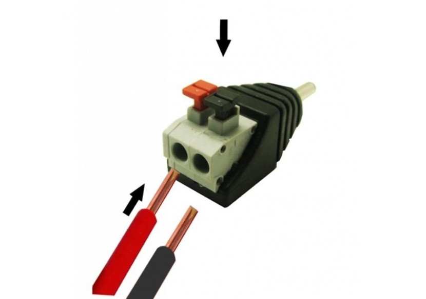 Connecteur jack RCA mâle pour ruban LED - B1695-2-M - Barcelona LED Connecteur jack RCA mâle pour ruban LED - B1695-2-M - Barcelona LED