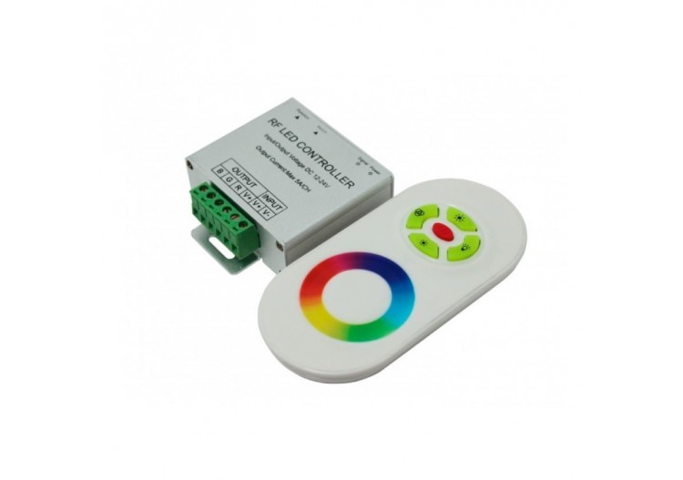 Contrôleur RGB 18A (6a/canal) 12/24V DC + télécommande - B1605N - Barcelona LED