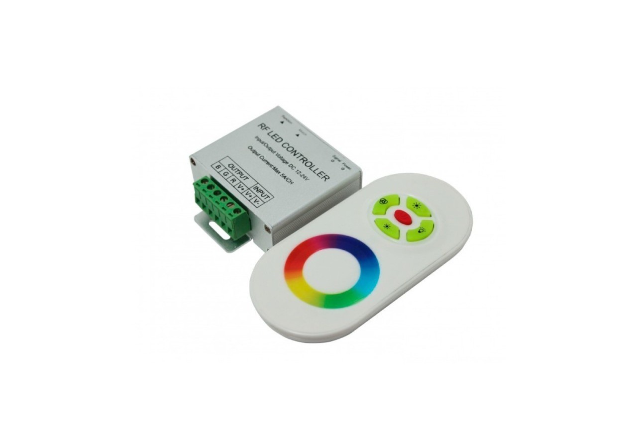 Contrôleur RGB 18A (6a/canal) 12/24V DC + télécommande - B1605N - Barcelona LED