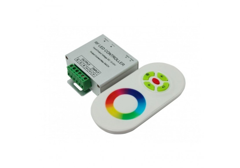 Contrôleur RGB 18A (6a/canal) 12/24V DC + télécommande - B1605N - Barcelona LED Contrôleur RGB 18A (6a/canal) 12/24V DC + télécommande - B1605N - Barcelona LED