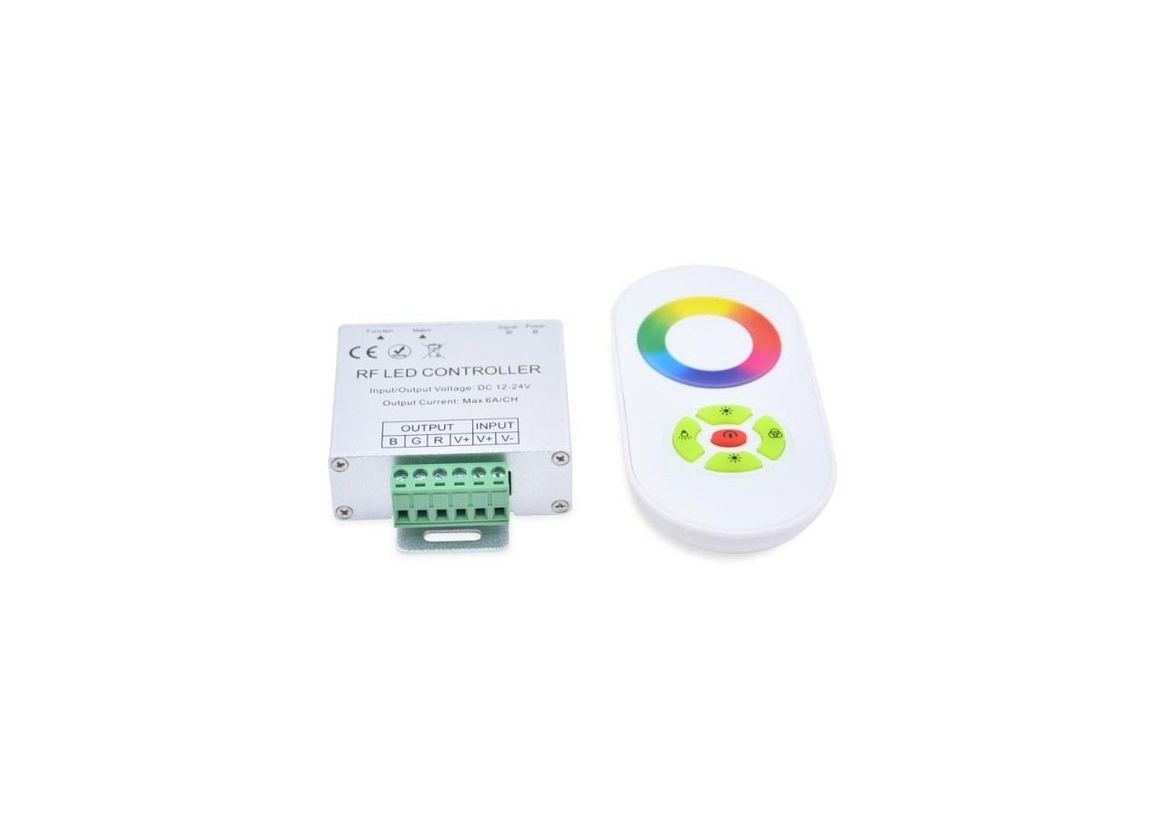 Contrôleur RGB 18A (6a/canal) 12/24V DC + télécommande - B1605N - Barcelona LED