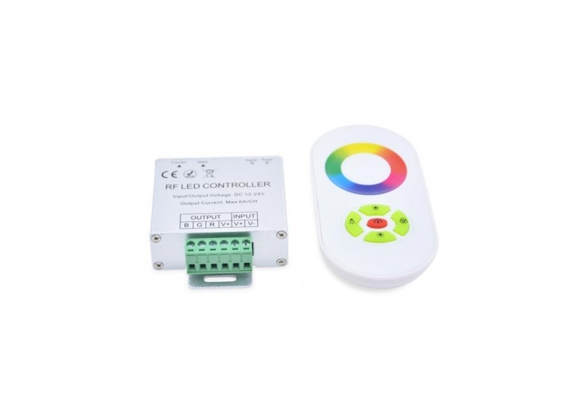 Contrôleur RGB 18A (6a/canal) 12/24V DC + télécommande - B1605N - Barcelona LED Contrôleur RGB 18A (6a/canal) 12/24V DC + télécommande - B1605N - Barcelona LED