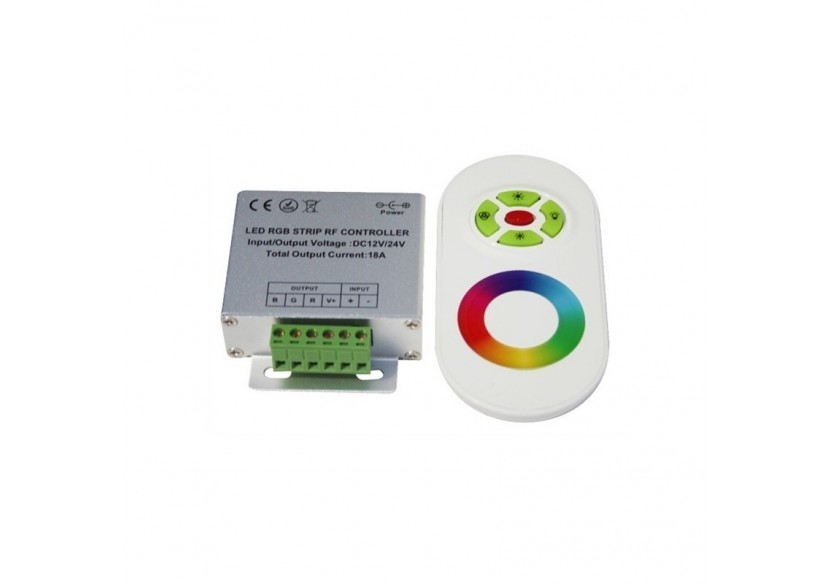 Contrôleur RGB 18A (6a/canal) 12/24V DC + télécommande - B1605N - Barcelona LED Contrôleur RGB 18A (6a/canal) 12/24V DC + télécommande - B1605N - Barcelona LED