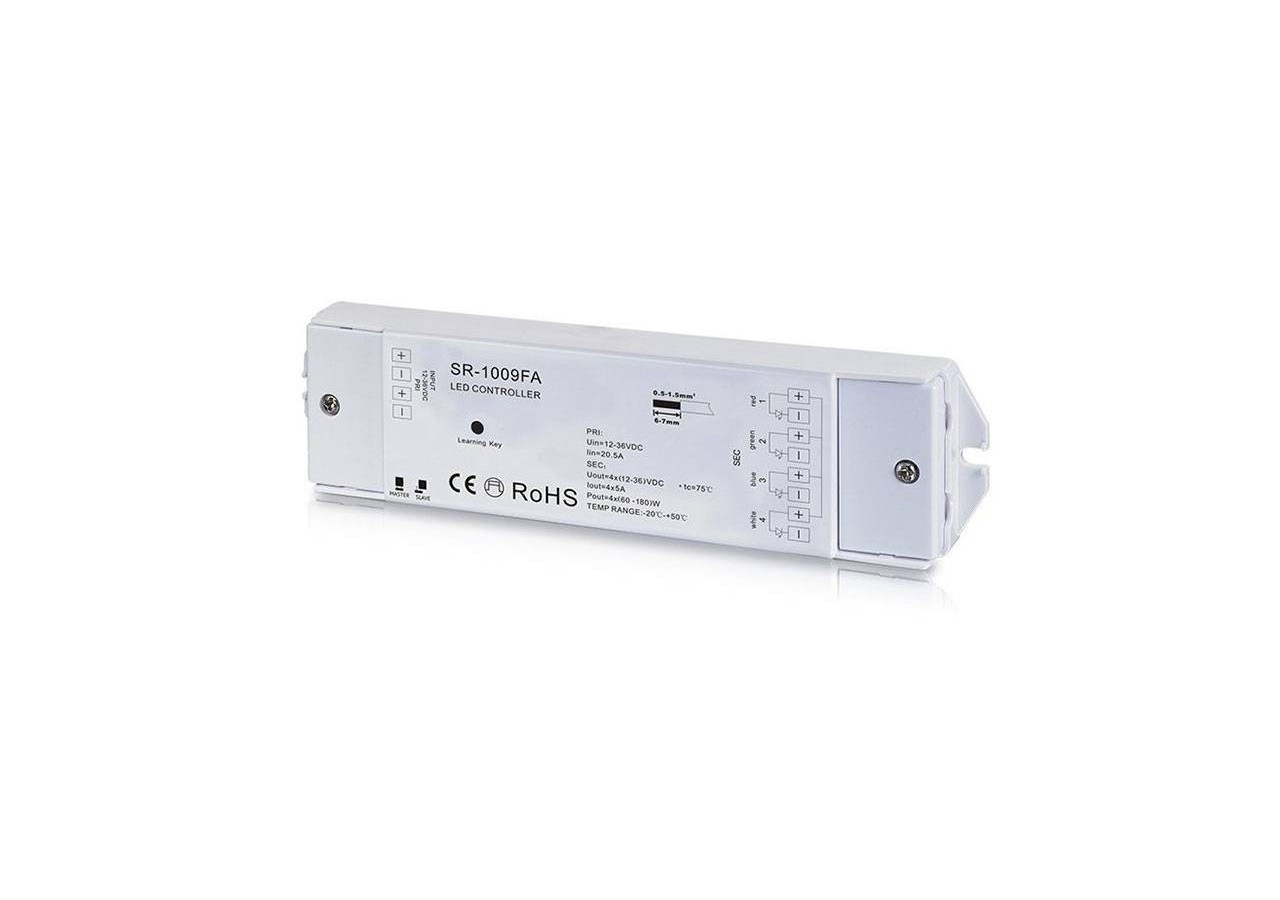 Contrôleur RGB/RGBW Dimmer PMW-12-36VDC (4 canaux 5A/canal)-Récepteur RF-SUNRICHER Perfect RF - SR-1009FA - Barcelona LED