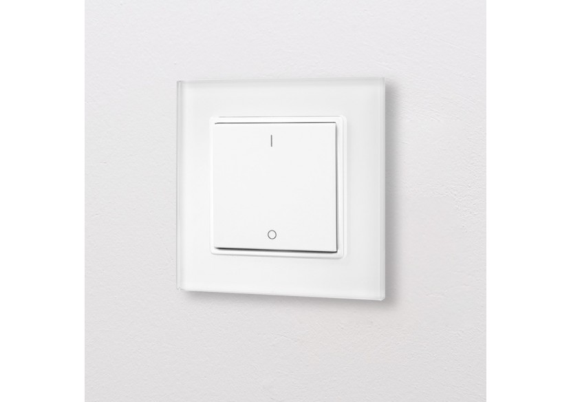 Interrupteur poussoir monochrome à gradation par radiofréquence 1Zone-Easy RF - D2801K1 - Barcelona LED Interrupteur poussoir monochrome à gradation par radiofréquence 1Zone-Easy RF - D2801K1 - Barcelona LED