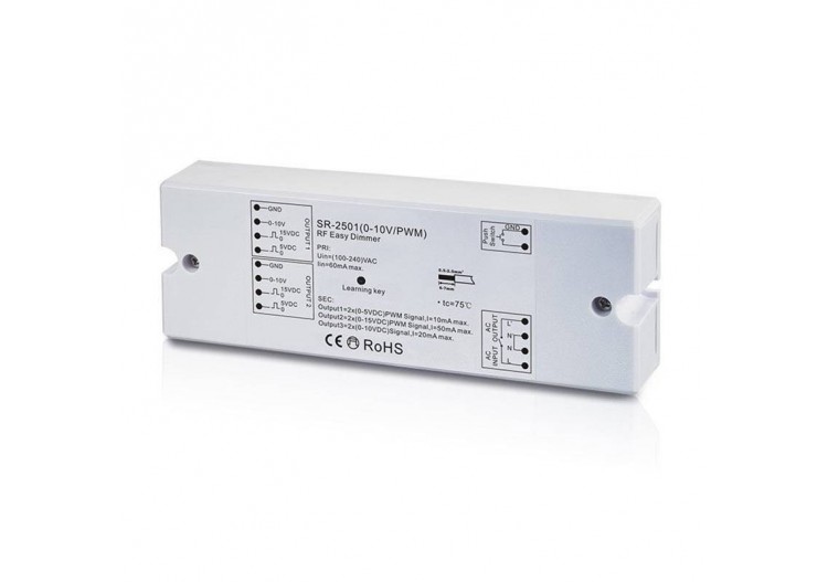 Variateur générateur signal 0-10 V récepteur radiofréquence-Easy RF - D2501(0-10V/PWM) - Barcelona LED