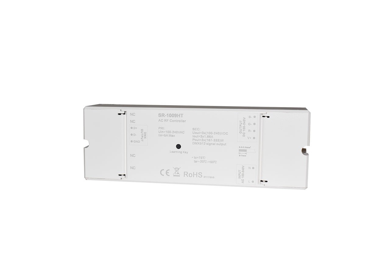 Variateur RGB 230V-AC récepteur RF (3 Canaux 1.2A/Ch)-SUNRICHER Perfect RF - SR-1009HT - Barcelona LED