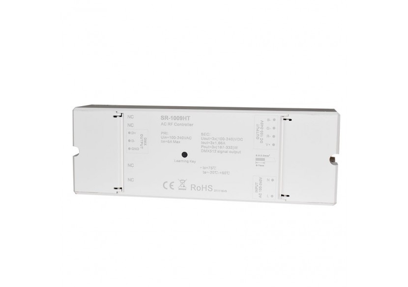 Variateur RGB 230V-AC récepteur RF (3 Canaux 1.2A/Ch)-SUNRICHER Perfect RF - SR-1009HT - Barcelona LED Variateur RGB 230V-AC récepteur RF (3 Canaux 1.2A/Ch)-SUNRICHER Perfect RF - SR-1009HT - Barcelona LED