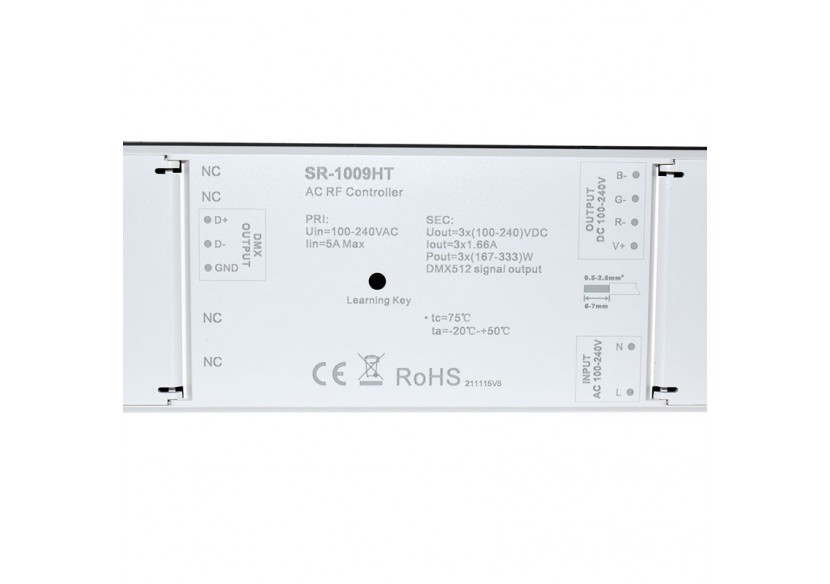 Variateur RGB 230V-AC récepteur RF (3 Canaux 1.2A/Ch)-SUNRICHER Perfect RF - SR-1009HT - Barcelona LED Variateur RGB 230V-AC récepteur RF (3 Canaux 1.2A/Ch)-SUNRICHER Perfect RF - SR-1009HT - Barcelona LED