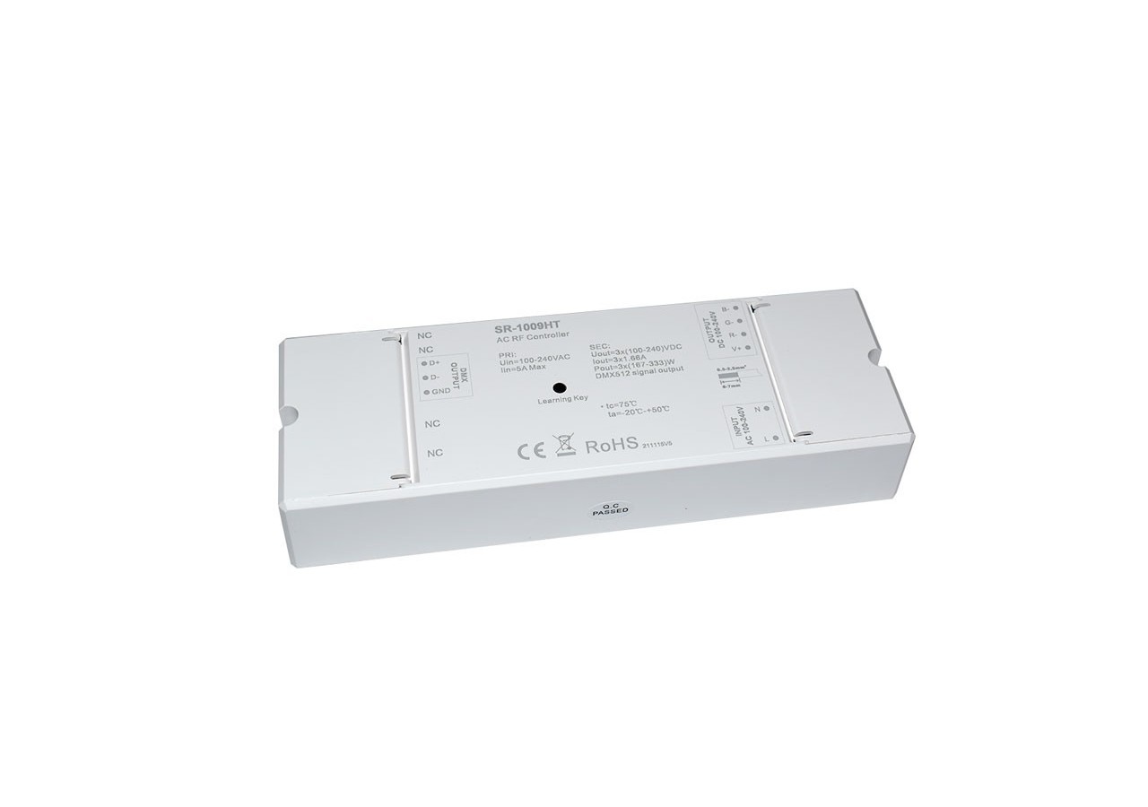 Variateur RGB 230V-AC récepteur RF (3 Canaux 1.2A/Ch)-SUNRICHER Perfect RF - SR-1009HT - Barcelona LED