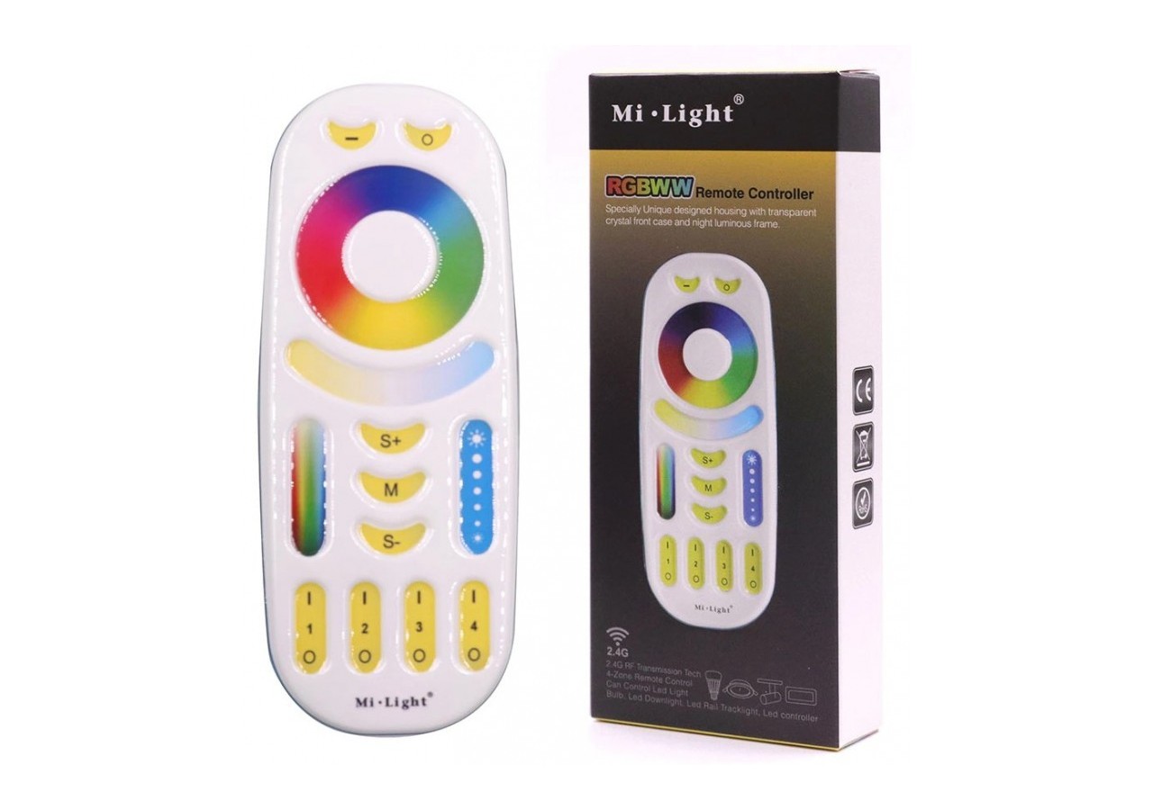Télécommande LED RGB + CCT-4 Zones-BLANC-FUT092-Mi-Light - FUT092 - Barcelona LED