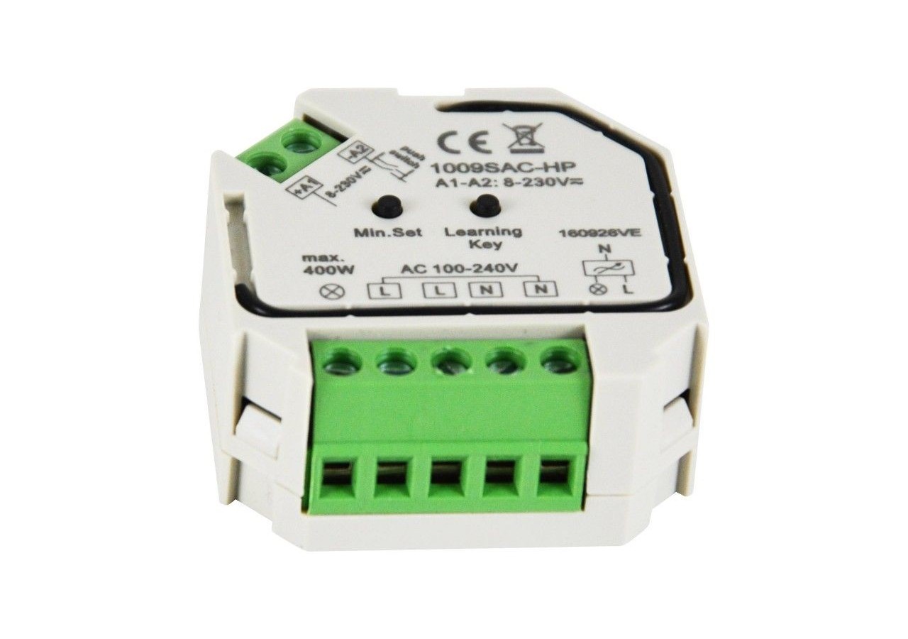 Variateur (RF + PUSH) pour LED Triac 230V 400W max. (1 canal) SUNRICHER-Perfect RF - SR-1009SAC-HP - Barcelona LED
