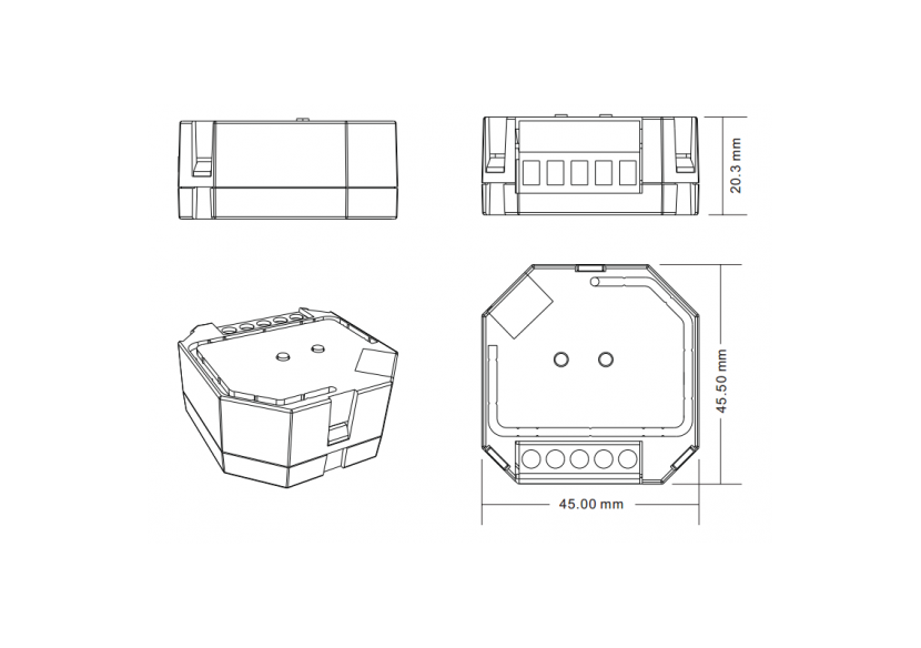 Variateur (RF + PUSH) pour LED Triac 230V 400W max. (1 canal) SUNRICHER-Perfect RF - SR-1009SAC-HP - Barcelona LED Variateur (RF + PUSH) pour LED Triac 230V 400W max. (1 canal) SUNRICHER-Perfect RF - SR-1009SAC-HP - Barcelona LED