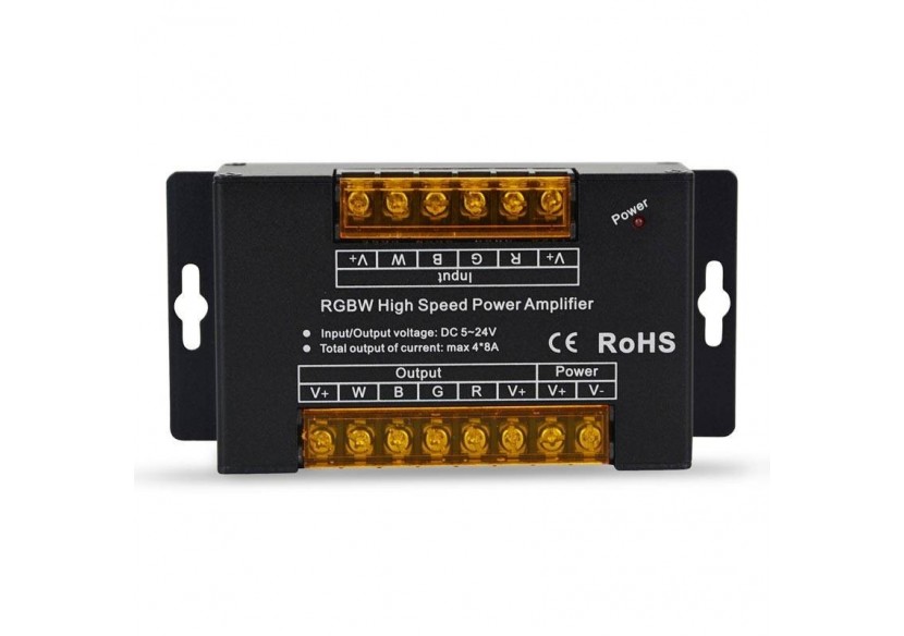 Répétiteur RGB-W 12/24V-DC 8A/Canal - B1625-4 - Barcelona LED Répétiteur RGB-W 12/24V-DC 8A/Canal - B1625-4 - Barcelona LED
