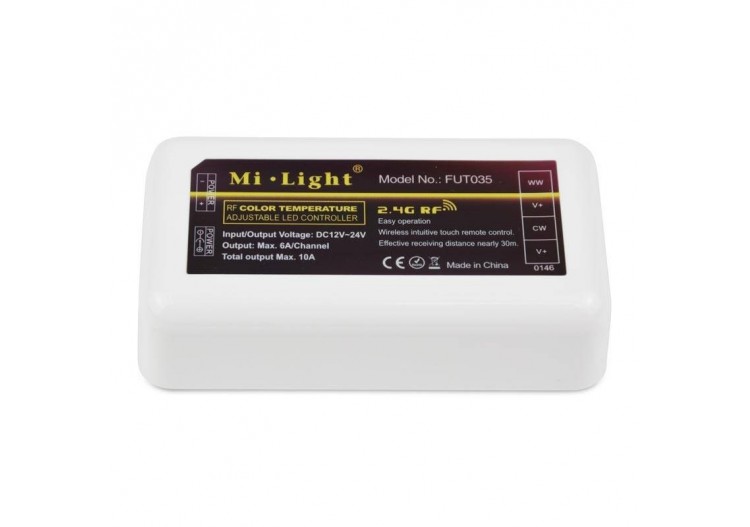 Contrôleur ruban LED CCT-12/24V DC-2.4G-MiBoxer-FUT035 - B1410CCT - Barcelona LED