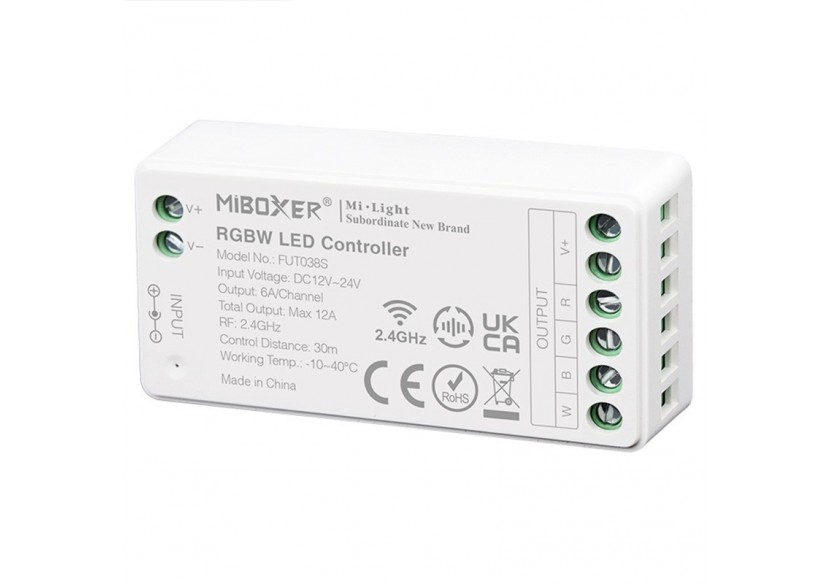 Contrôleur de bande RGBW 12/24V DC-2.4G-WIFI-MiBoxer-FUT038S - FUT038S - Barcelona LED