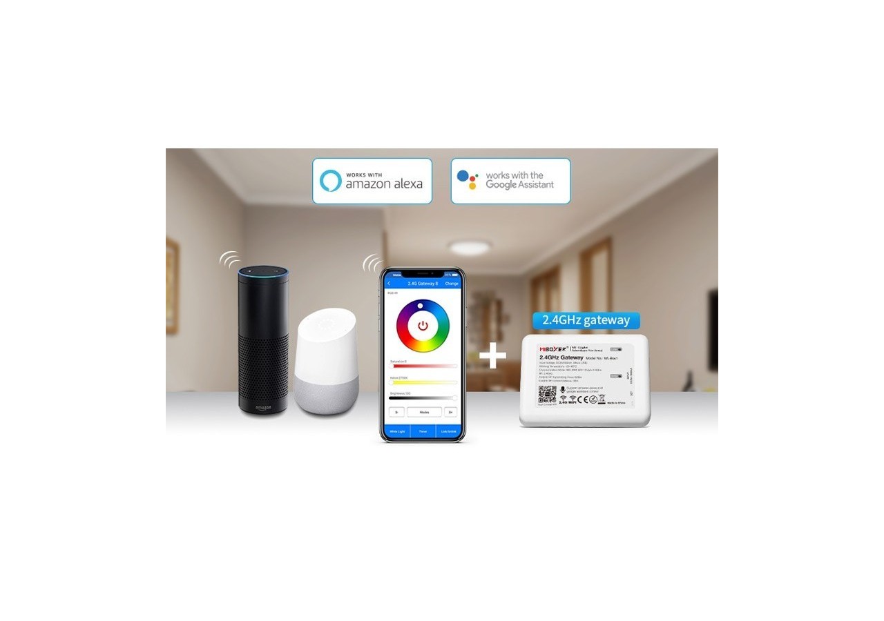 Contrôleur de bande RGBW 12/24V DC-2.4G-WIFI-MiBoxer-FUT038S - FUT038S - Barcelona LED