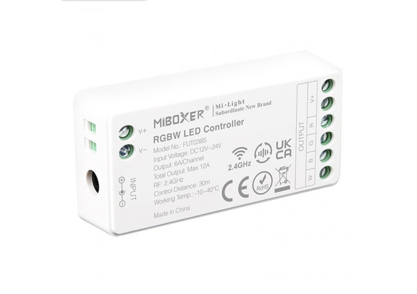 Contrôleur de bande RGBW 12/24V DC-2.4G-WIFI-MiBoxer-FUT038S - FUT038S - Barcelona LED