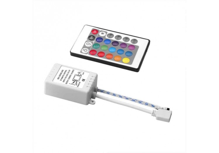 Contrôleur RGB 12V 6A (2a/ch) avec télécommande IR 24 touches - B1602 - Barcelona LED 2