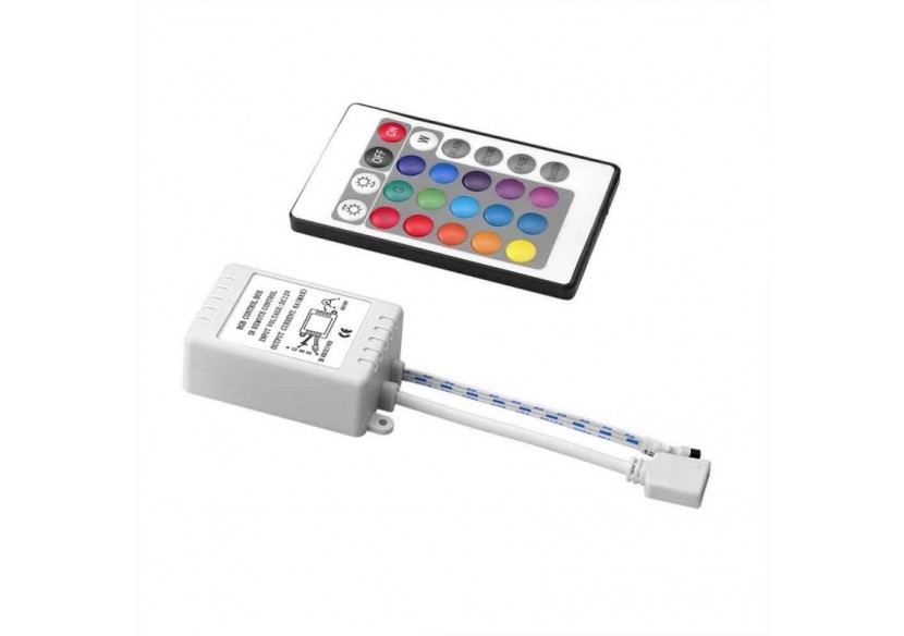 Contrôleur RGB 12V 6A (2a/ch) avec télécommande IR 24 touches - B1602 - Barcelona LED