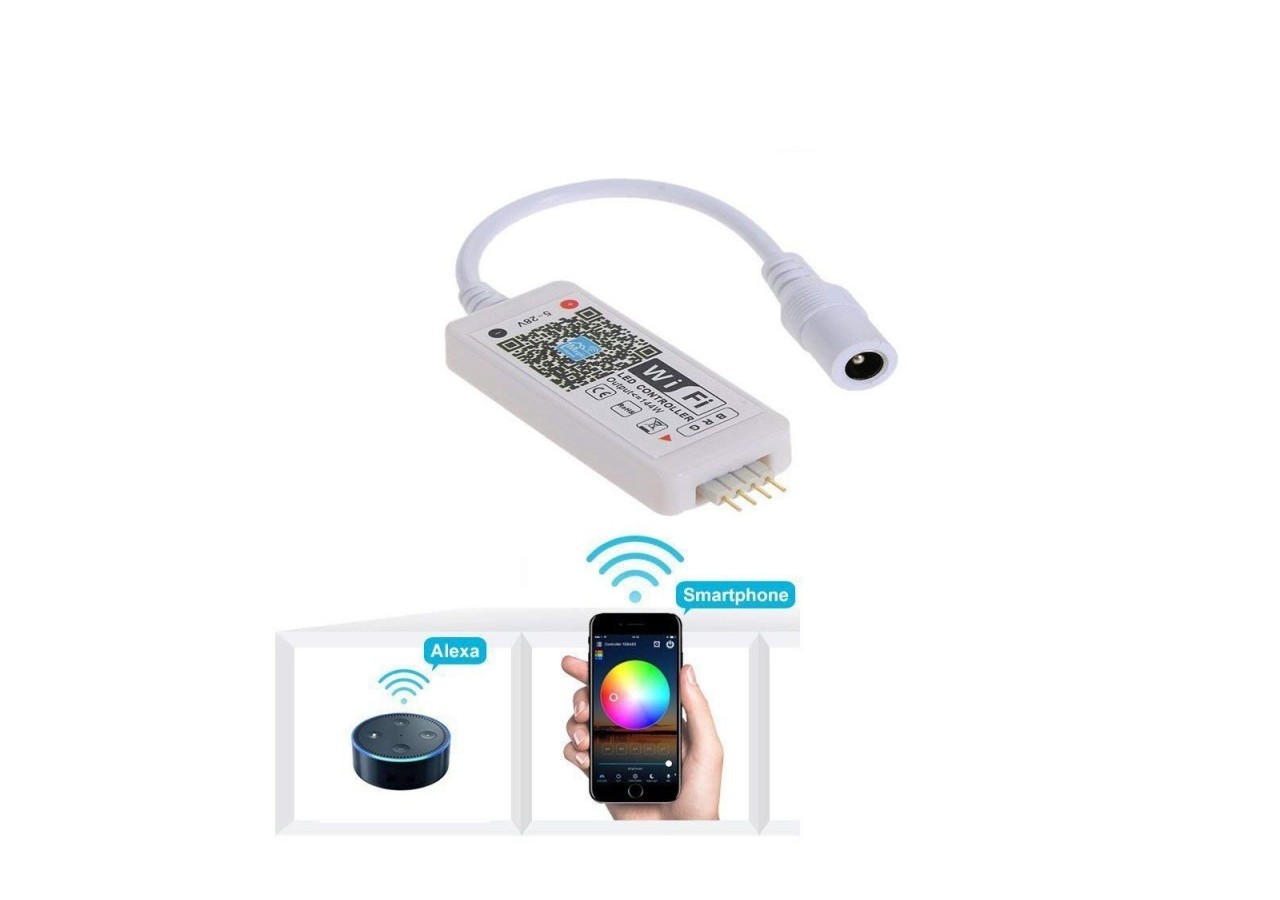 Contrôleur RGB WIFI 12-24V POUR IOS / ANDROID COMPATIBLE AVEC ALEXA / GOOGLE HOME - B1611 - Barcelona LED