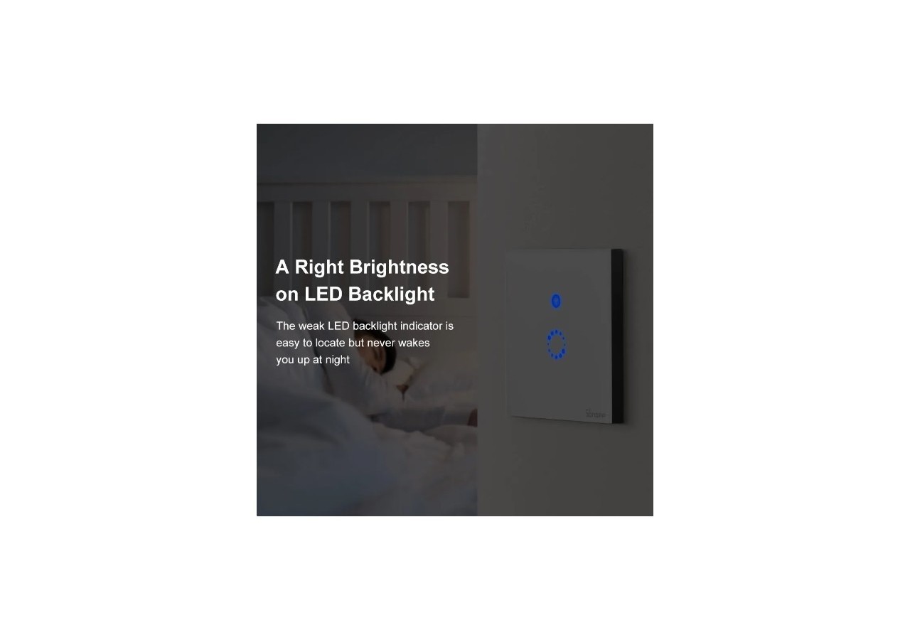 SONOFF TOUCH Interrupteur tactile WiFi / SmartHome - SONOFFT4EU1C - Barcelona LED