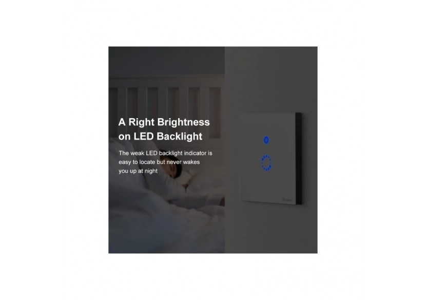 SONOFF TOUCH Interrupteur tactile WiFi / SmartHome - SONOFFT4EU1C - Barcelona LED