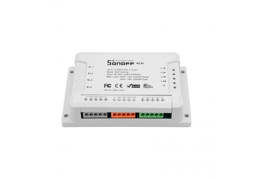 SONOFF 4CH Interrupteur WiFi 4 canaux 10A pour Smart Home - SONOFF4CHR3 - Barcelona LED