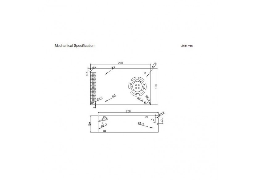 Alimentation à découpage 350W 12V DC 24.5A - B1563-350 - Barcelona LED