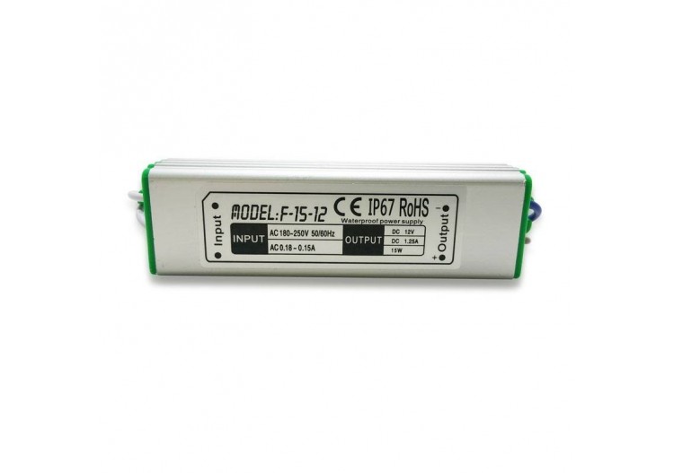 Alimentation LED étanche 15W1.25A IP67 - B1580-15 - Barcelona LED