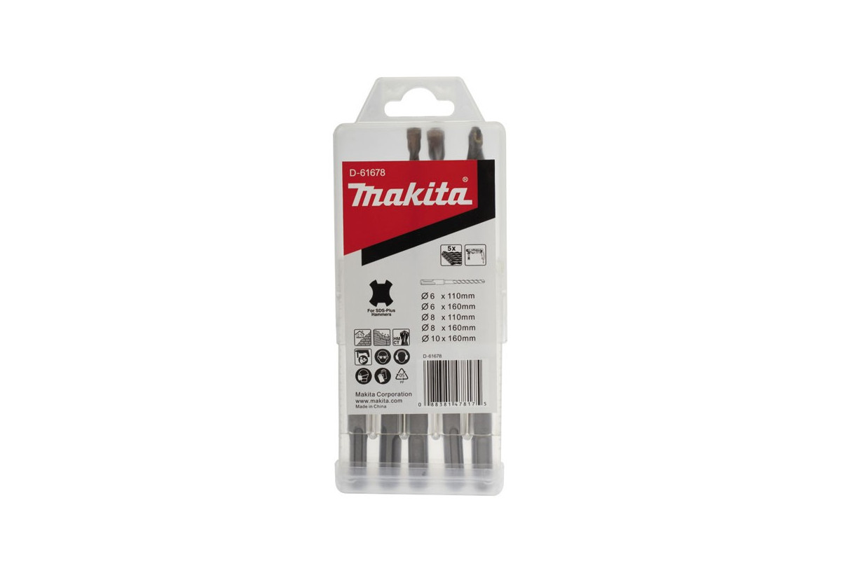 5 forets, 2 taillants - Makita : Confort'Mat